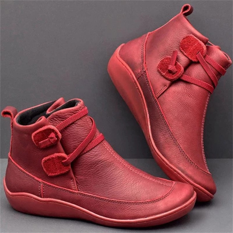 Comfortabele & Warme Dames Leren Boots – Lichtgewicht & Stijlvol