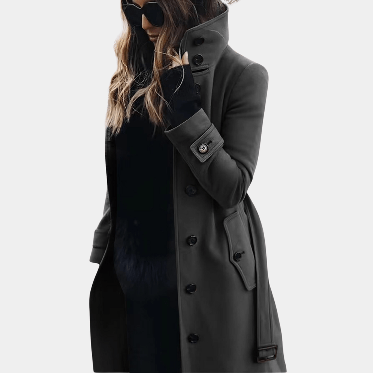 Elegante Warme Dames Trenchcoat – Stijlvol, Comfortabel & Perfect voor Koele Dagen
