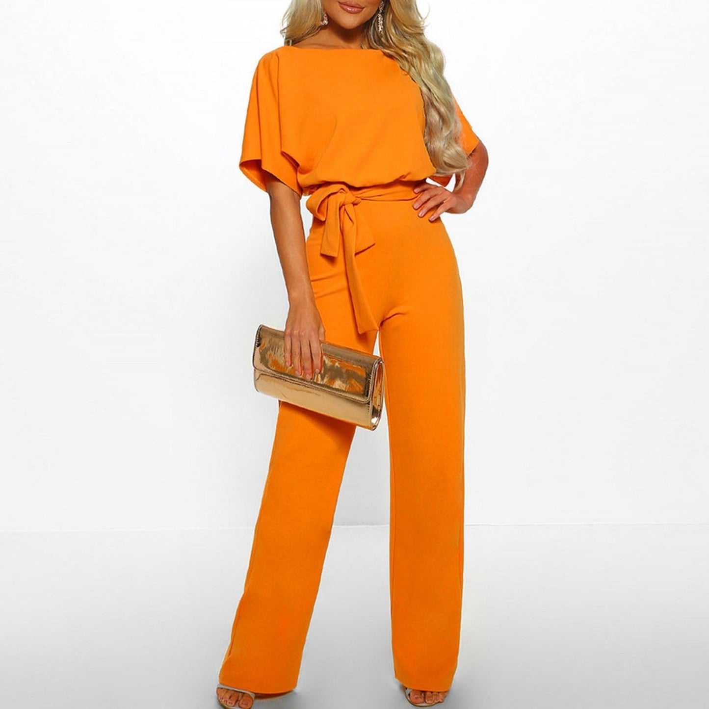 ELLEN | Stijlvolle Jumpsuit Met Strik Design - Flatterend, Chique & Luchtig