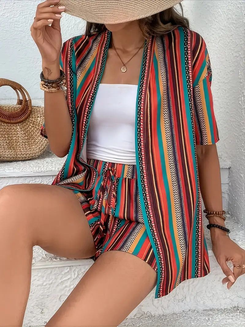 KAIA | 2-Delige Dames Zomer Set – Kort, Licht & Vakantieproof