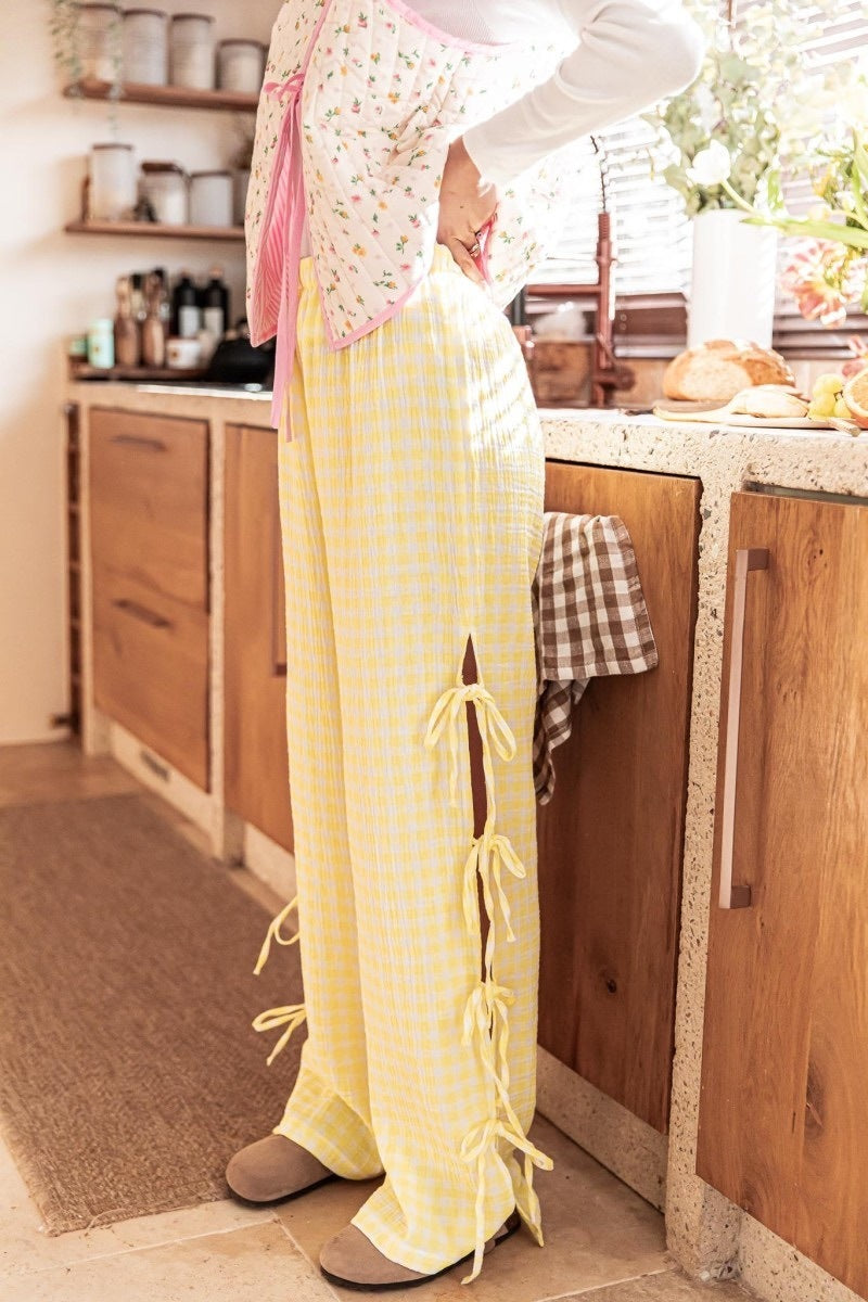 BELLA | Zomerbroek Dames – Comfort & Charme met Strikdetail