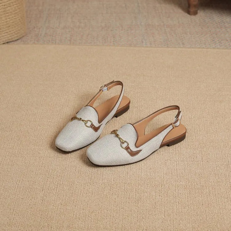 LINA | Luxe Dames Slingback Loafers – Elegant, Ademend & Comfortabel Voor Elke Dag