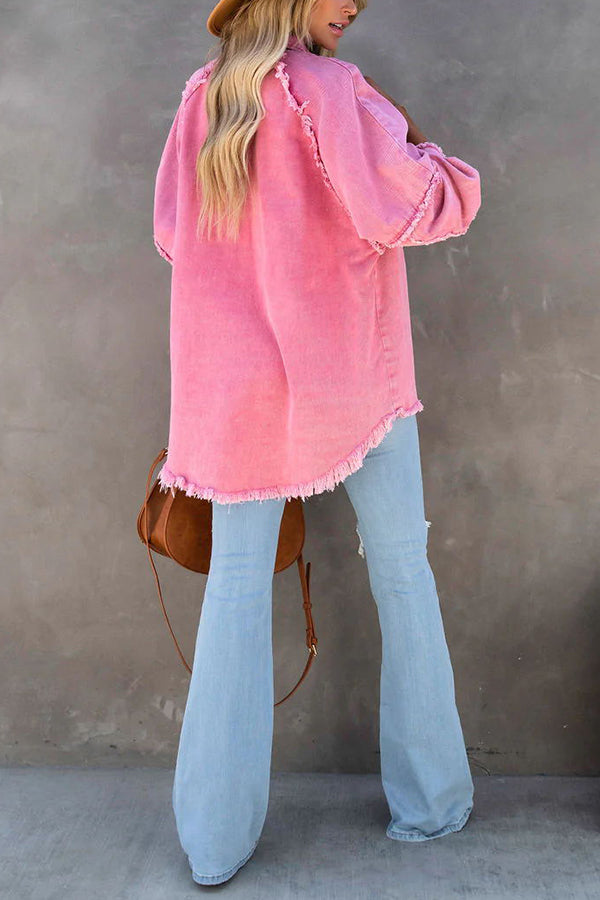 YANTI | Trendy Oversized Denim Jack Dames