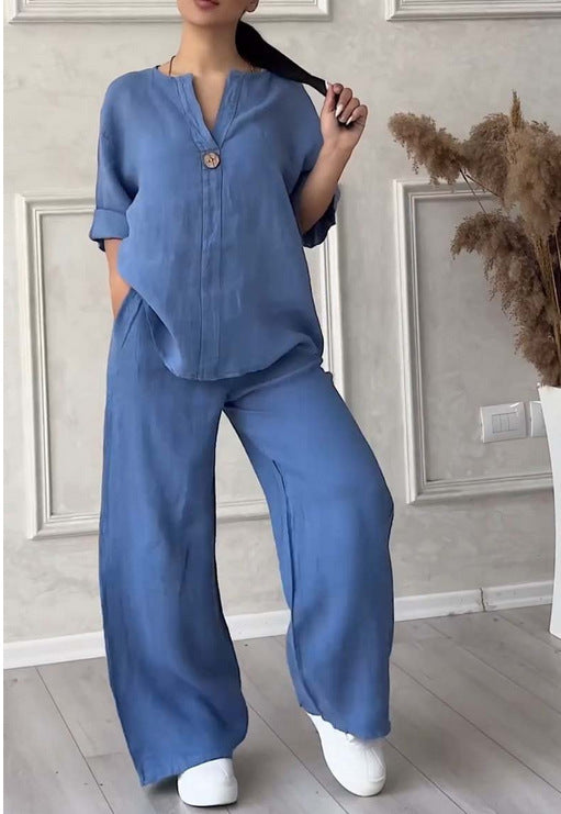 ARIZA | Linnen Zomer Set Dames – Casual Chic voor Warme Dagen