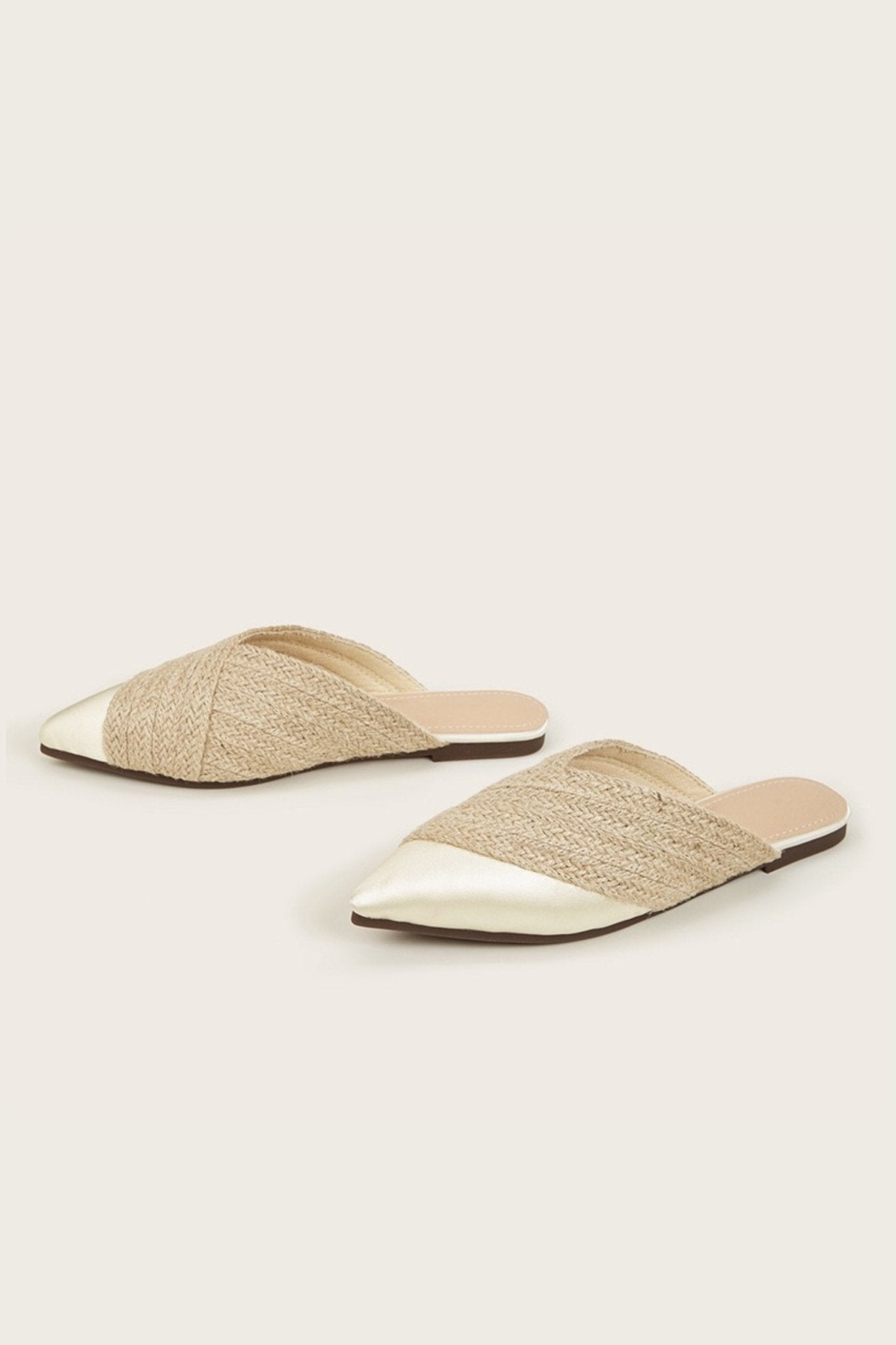APPHIA | Dames Satijnen Gevlochten Slippers in Rietlook - Zomers, Comfortabel & Elegant