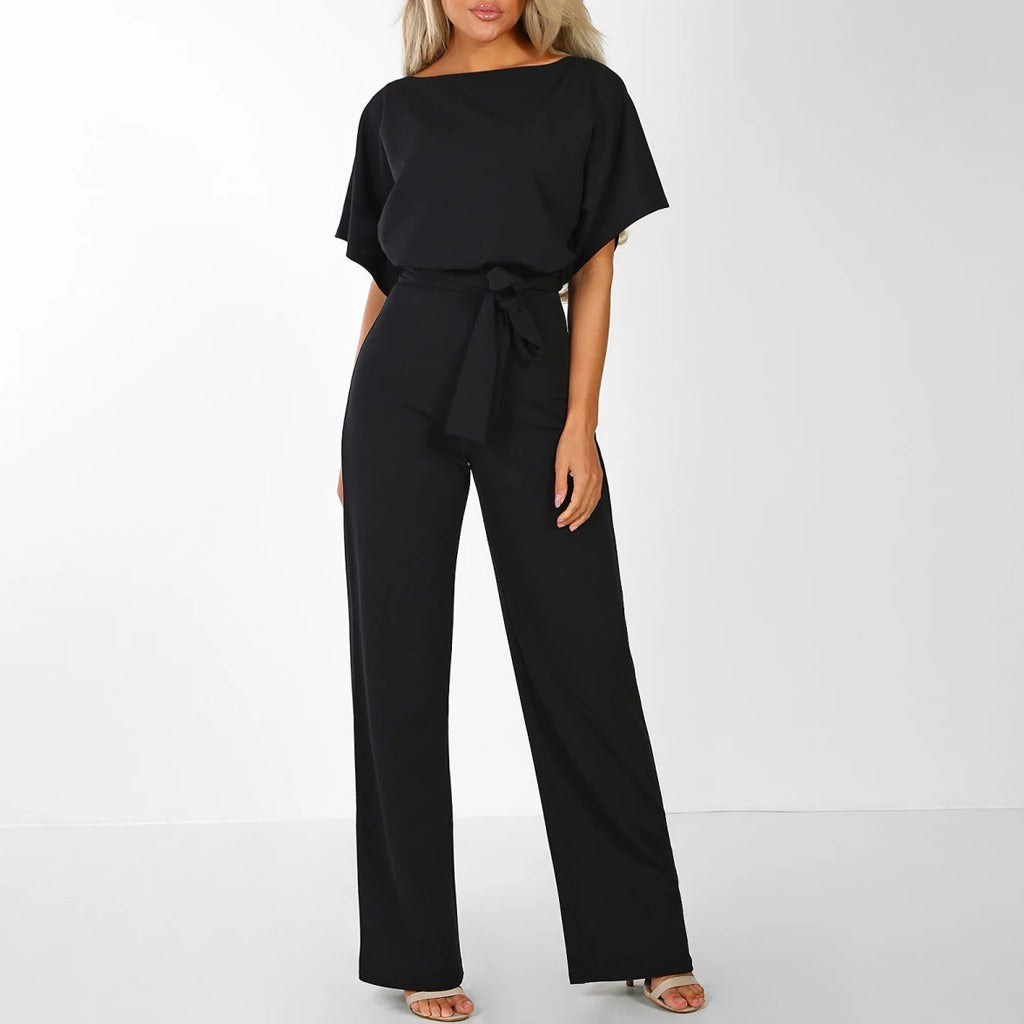ELLEN | Stijlvolle Jumpsuit Met Strik Design - Flatterend, Chique & Luchtig