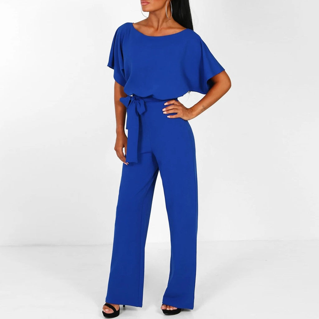 ELLEN | Stijlvolle Jumpsuit Met Strik Design - Flatterend, Chique & Luchtig
