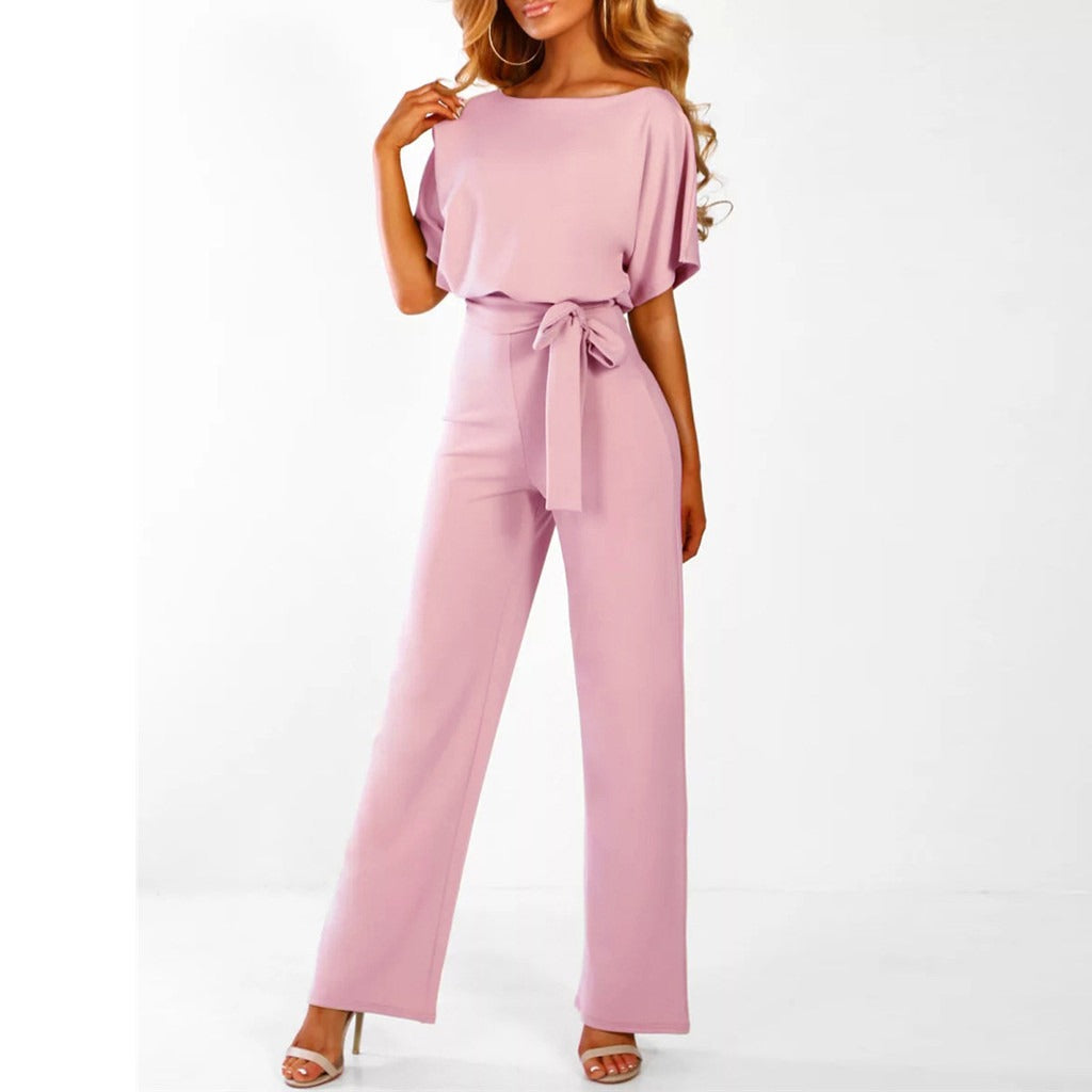 ELLEN | Stijlvolle Jumpsuit Met Strik Design - Flatterend, Chique & Luchtig