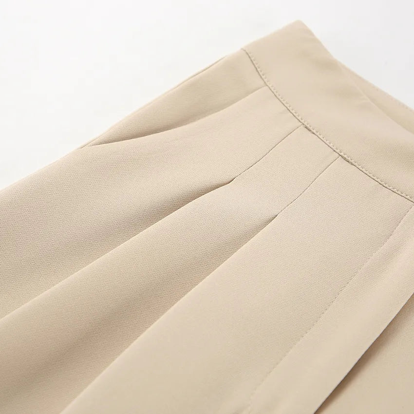 MATHILDE | Elegant Wijde Pantalon Voor Dames Met Uniek Taille-Detail – Comfort & Klasse Gecombineerd!