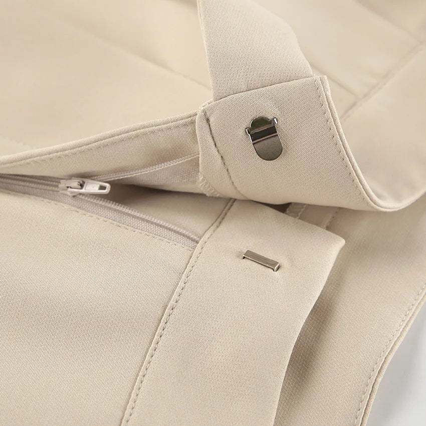 MATHILDE | Elegant Wijde Pantalon Voor Dames Met Uniek Taille-Detail – Comfort & Klasse Gecombineerd!