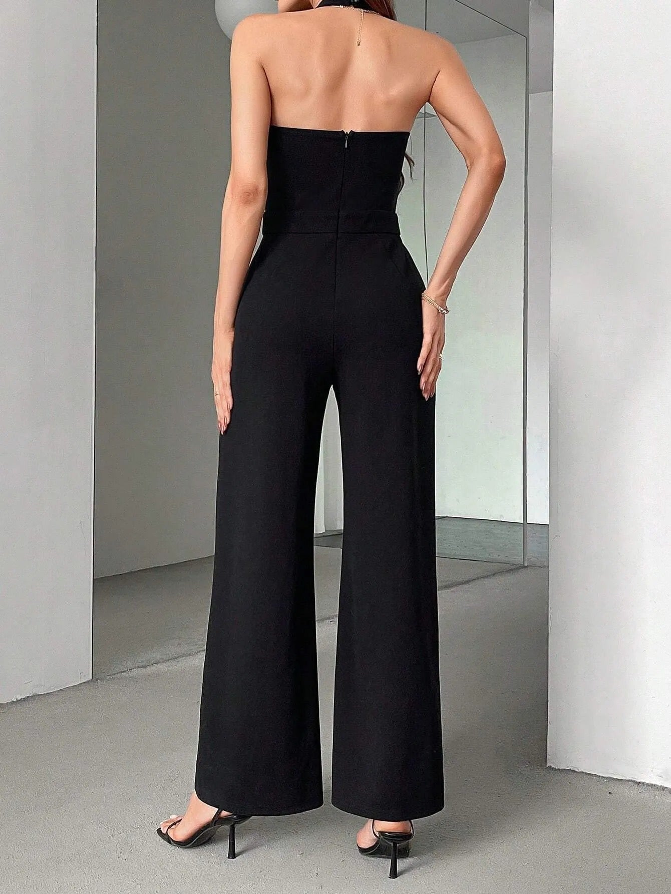 JULIANA | Luxe Jumpsuit Voor Dames Met 2 Kleurige Pijpen - Stijlvol, Elegant & Flatterend
