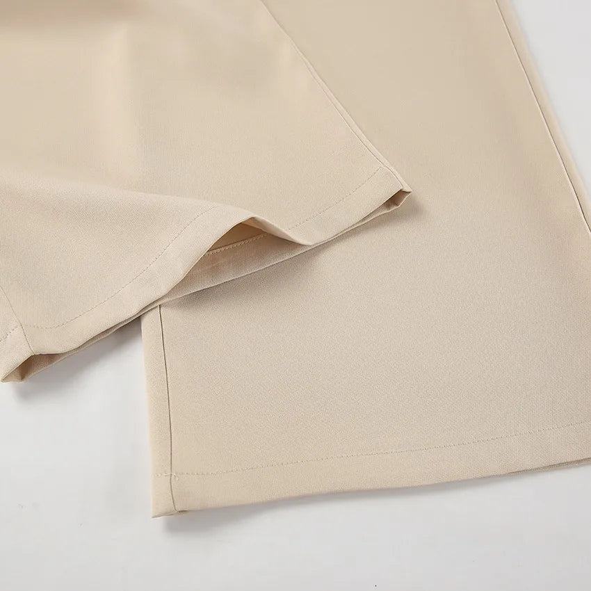 MATHILDE | Elegant Wijde Pantalon Voor Dames Met Uniek Taille-Detail – Comfort & Klasse Gecombineerd!