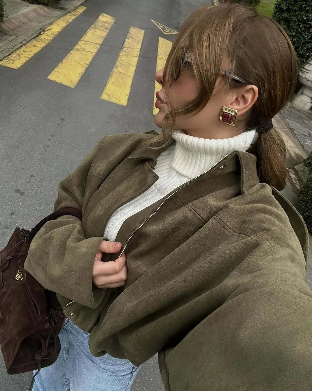 ISLA | Oversized Suède Dames Jas – Warm, Elegant & Perfect Voor Het Najaar