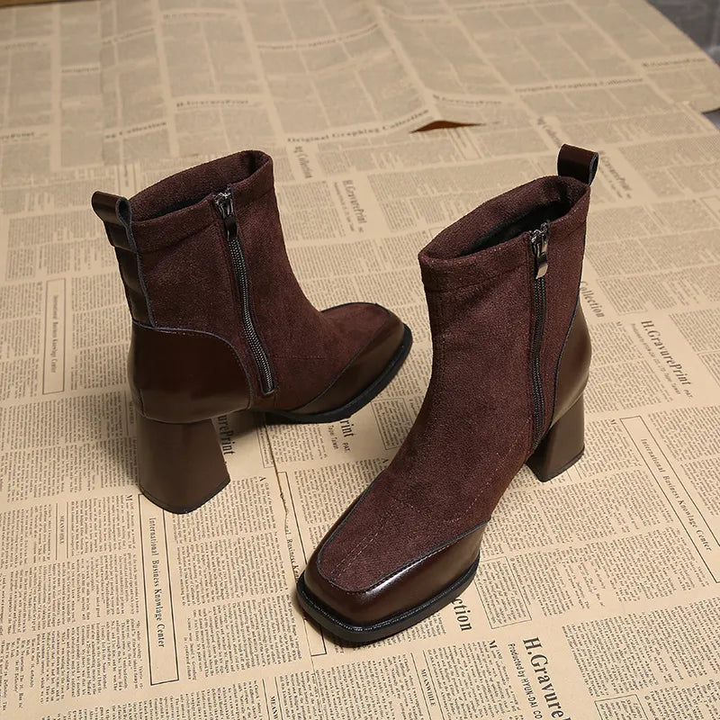 Dames Enkellaarsjes Met Blokhak | Chic En Comfortabel Voor Herfst & Winter