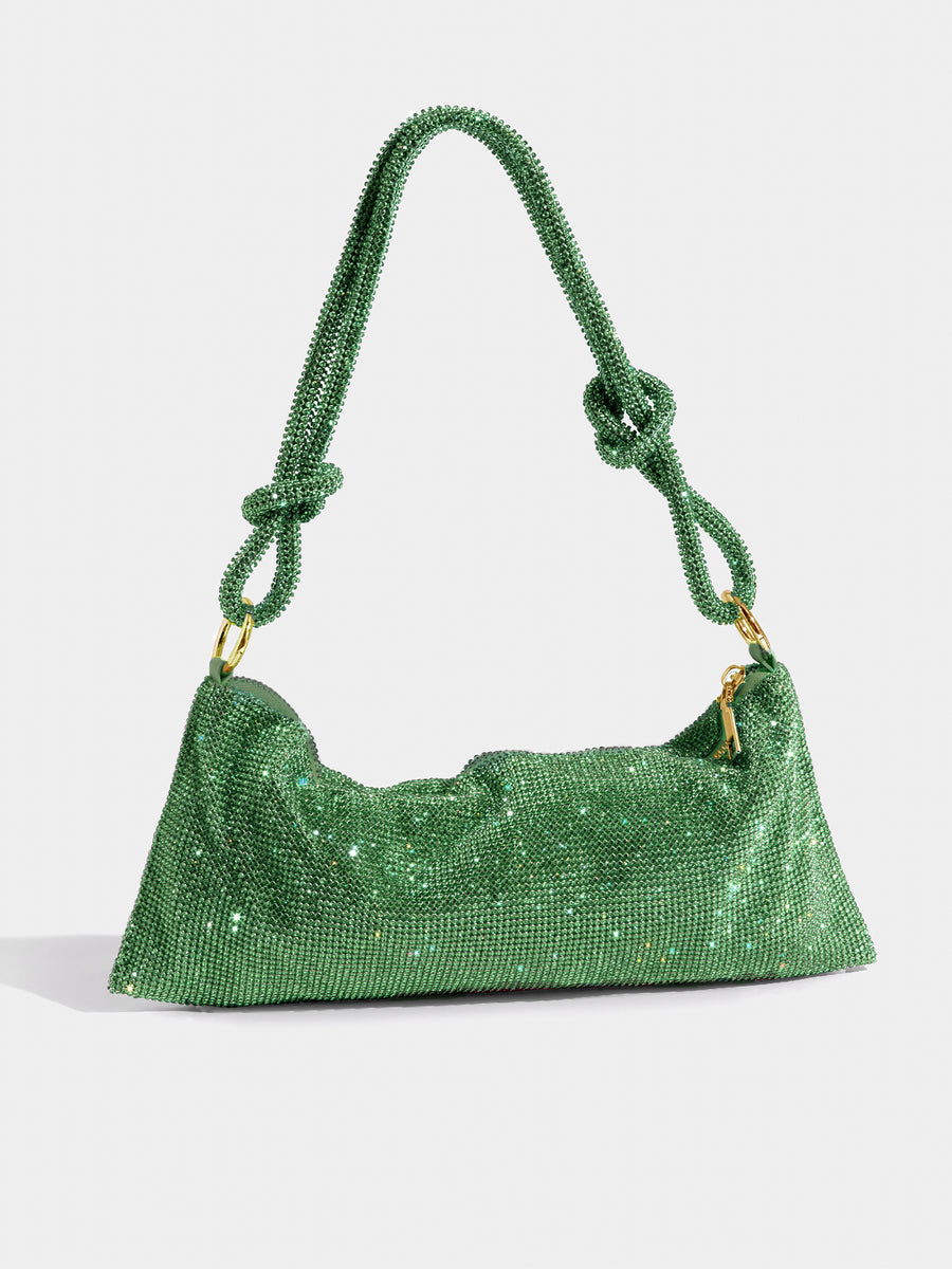 AVA | Glitter Dames Tas Met Kettinghengsel – Luxe, Verfijnd, Compact