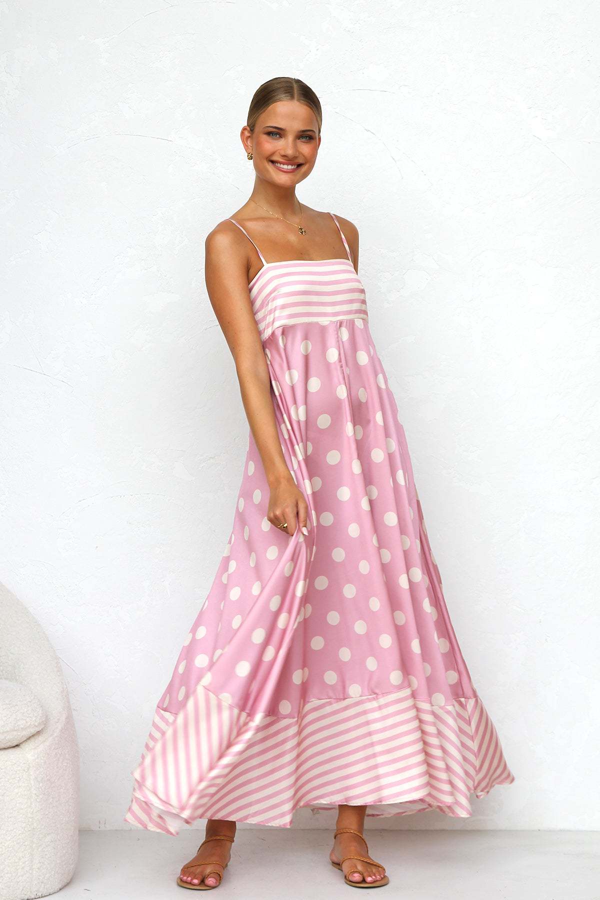 CHANTAL | Zomerse Maxi Jurk Voor Dames Met Grafische Print - Ibiza Style & Comfortabel