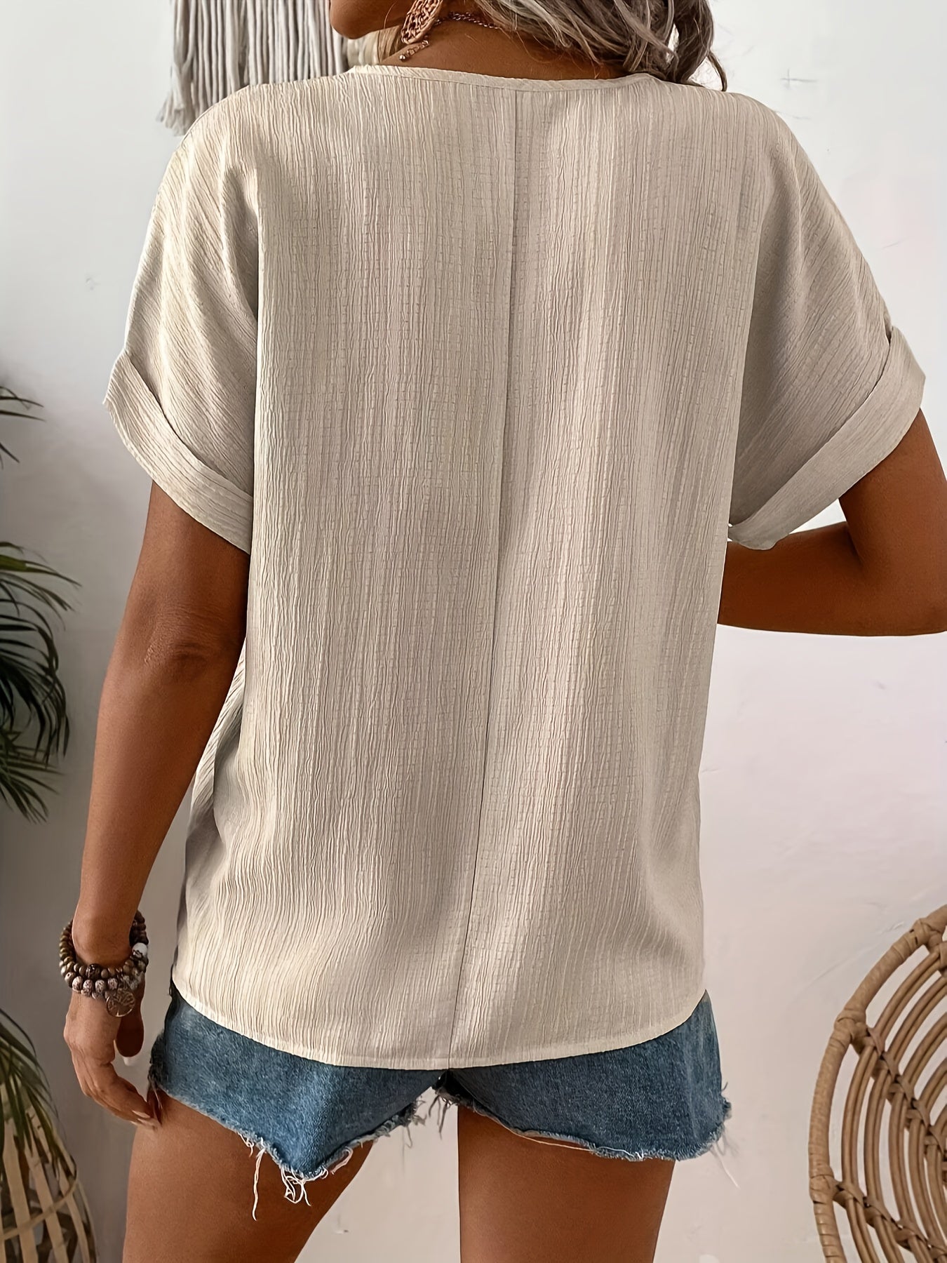 SEYA | Zomer Blouse Voor Dames Met Knoopjes - Luchtig & Casual