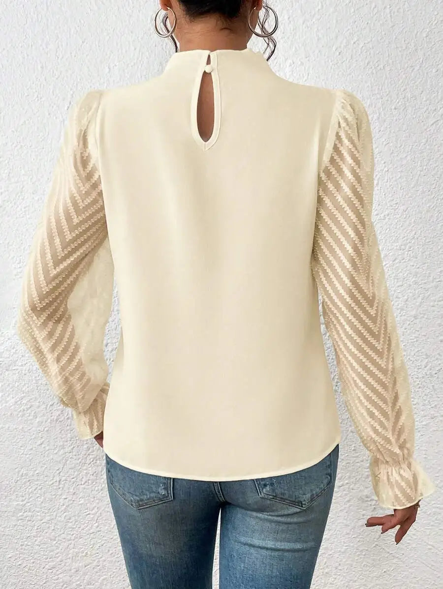 FIONA | Elegante Blouse Voor Dames Met Uniek Design & Luchtige Mouwen - Stijlvol & Tijdloos