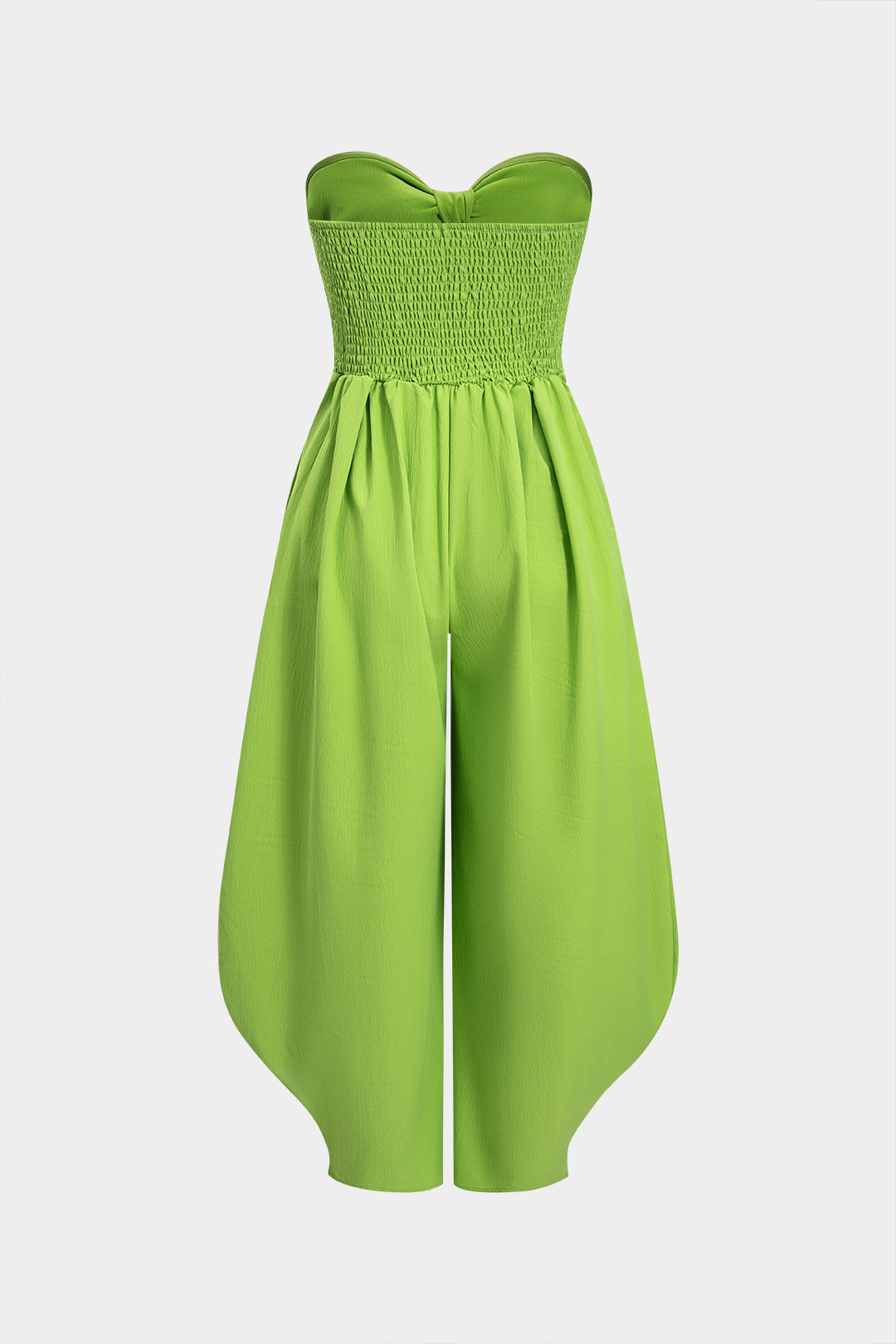CILOU | Tijdloos Strapless Jumpsuit Voor Dames Met Strik & Wijde Pijpen - Elegant & Comfort