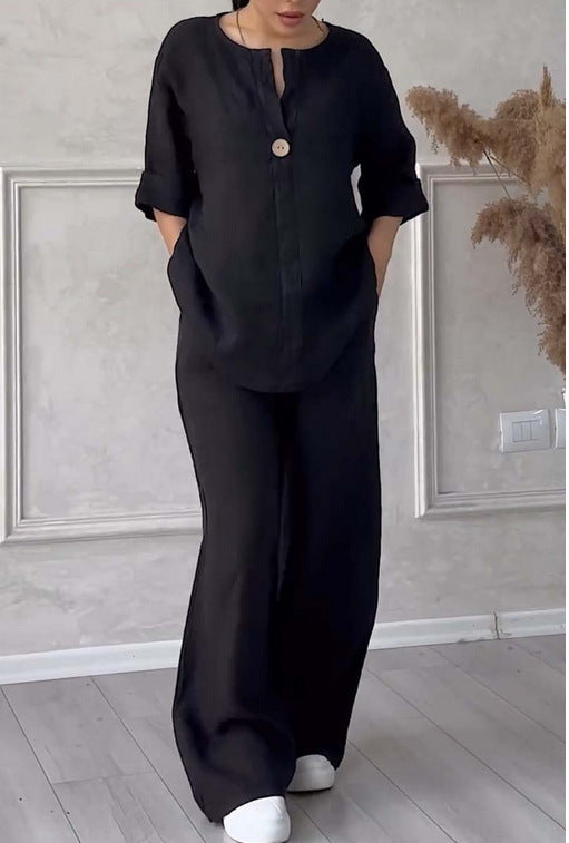 ARIZA | Linnen Zomer Set Dames – Casual Chic voor Warme Dagen