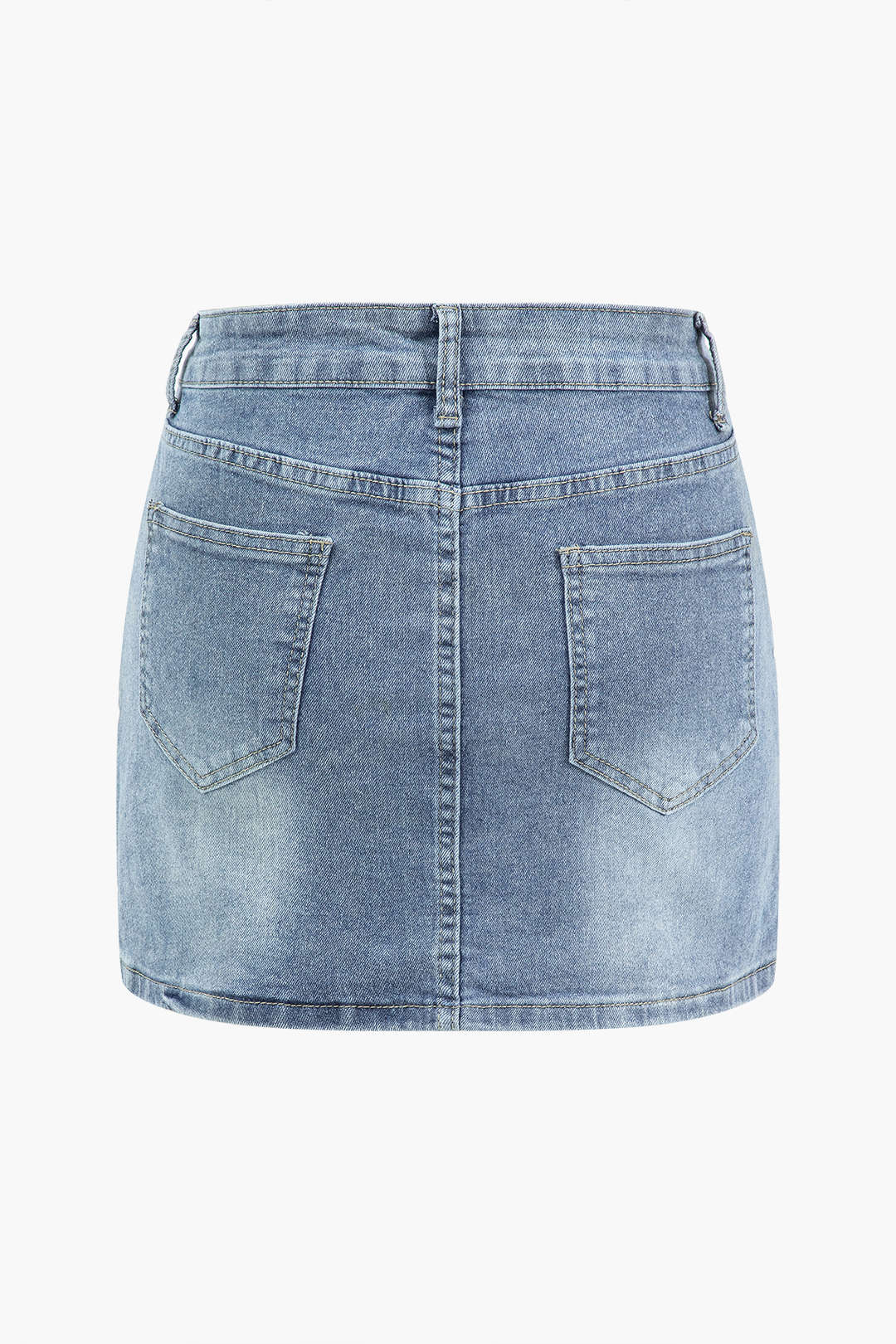 KAYLA | Denim Set Jasje En Rok Met Kruismotief Voor Dames – Edgy, Stoer & Opvallend