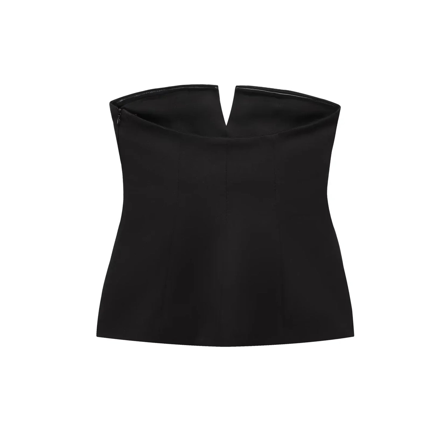 MILA | Luxe Strapless Dames Top Met V-Hals En Antislip Detail – Elegant, Comfortabel & Blijft Perfect Zitten