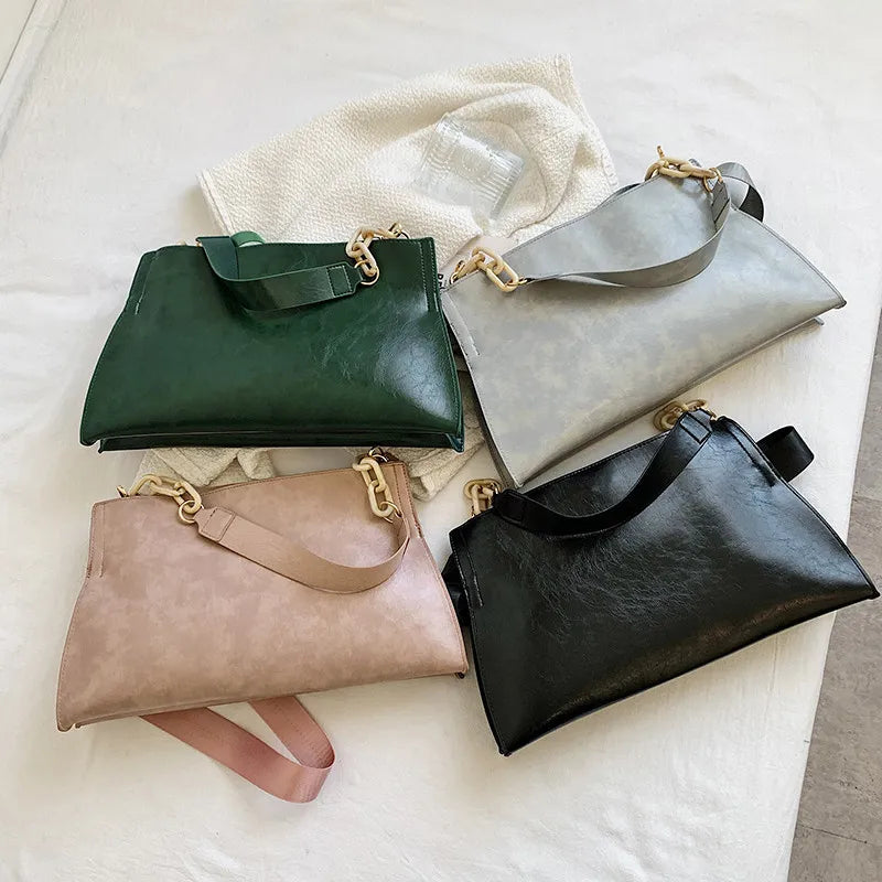 AYAKA | Minimalistische Schoudertas van Kunstleer met Chic Detail Voor Dames