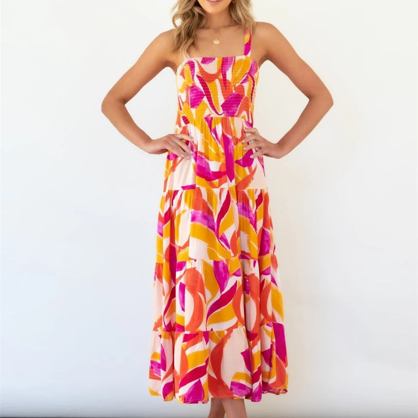AMOR | Kleurrijke Zomerjurk Voor Dames - Verfijnd & Stijlvol