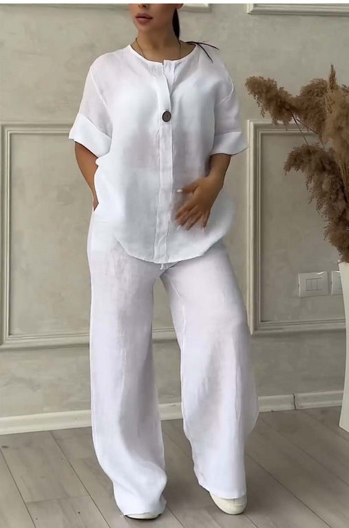 ARIZA | Linnen Zomer Set Dames – Casual Chic voor Warme Dagen