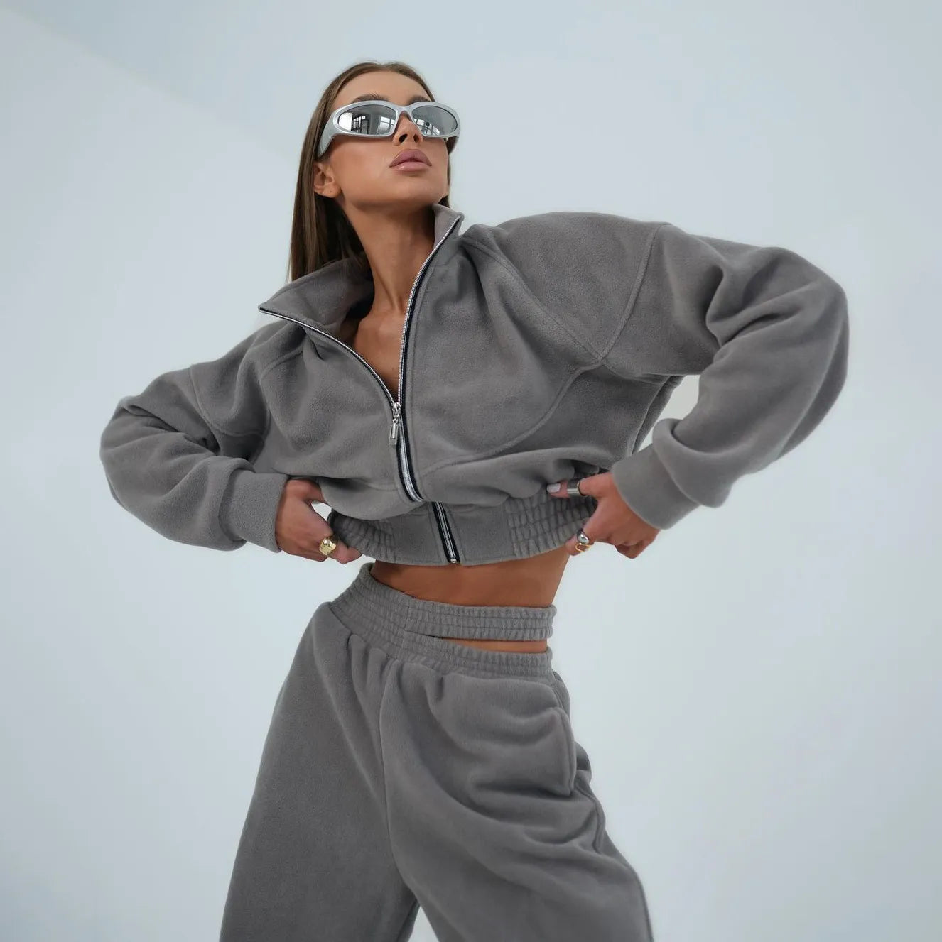 ANASTASIA | Elegante Fleece Trainingsset Voor Dames – Zacht, Flatterend & Ideaal Voor Stijlvolle Cozy Days