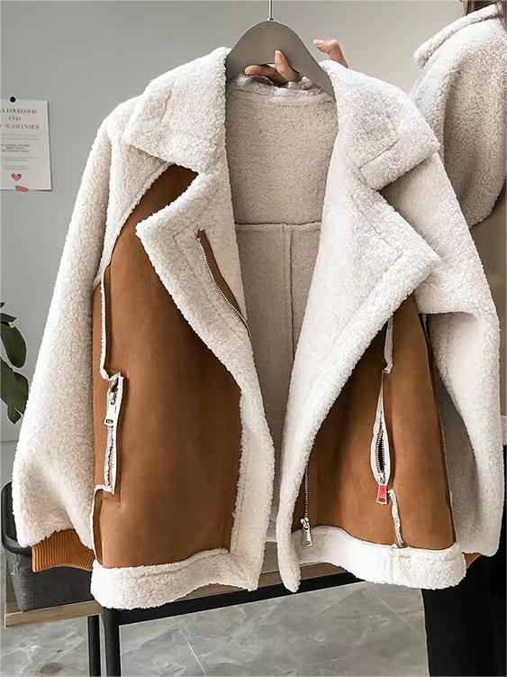 Oversized Vegan Bont Suède Jas | Luxe Warmte Met Een Vintage Touch