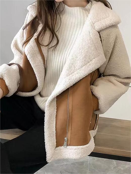 Oversized Vegan Bont Suède Jas | Luxe Warmte Met Een Vintage Touch