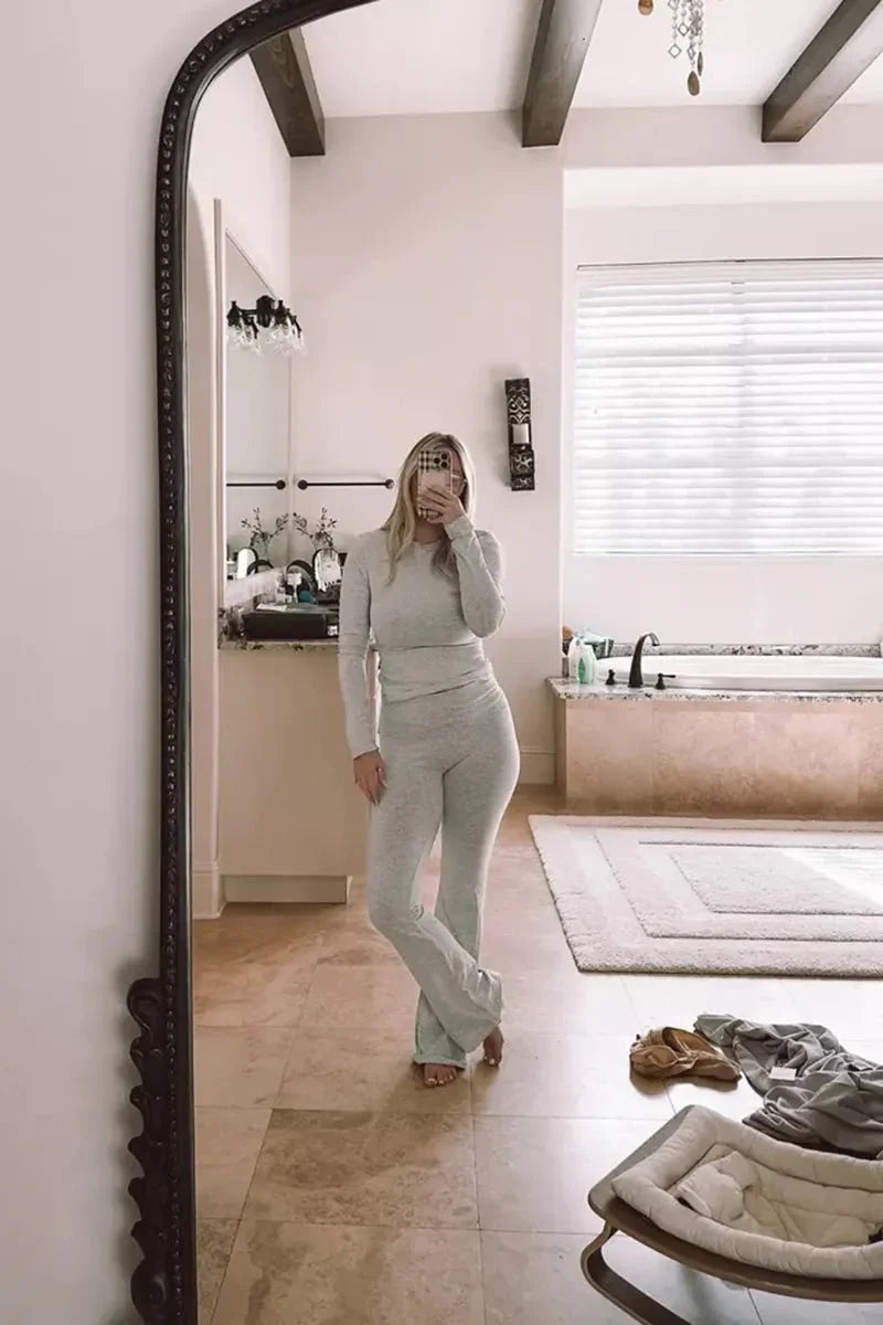 AYAKA | Comfy Katoenen Lounge Set Voor Dames – Zacht, Elegant & Dagelijks Draagbaar