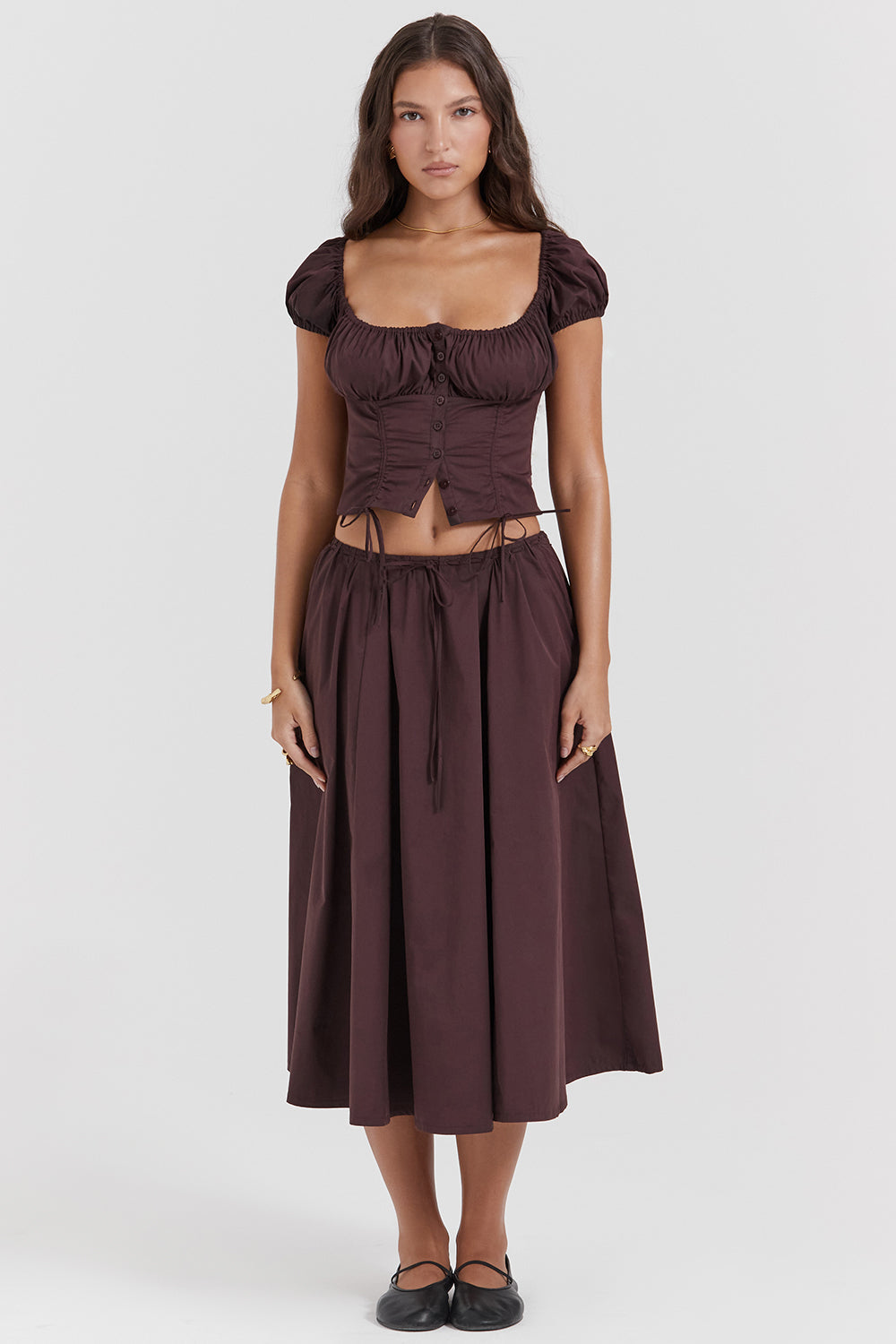 ALBA | Elegante 2-Delige Set Voor Dames - Top + Rok - Stijlvol & Modieus