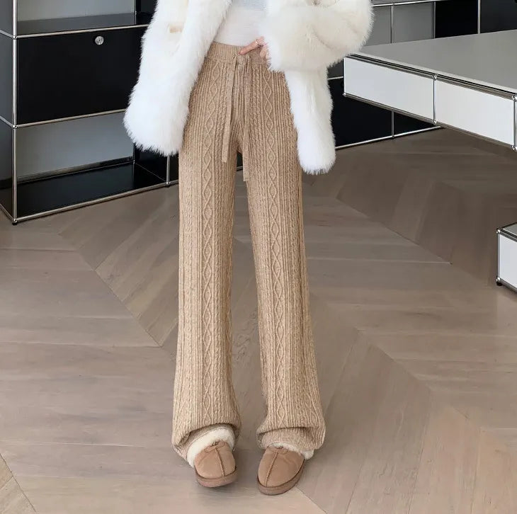ISALIE | Gebreide Kasjmierlook Sweatpants Voor Dames – Luxe, Zacht & Perfect voor Relaxte Dagen