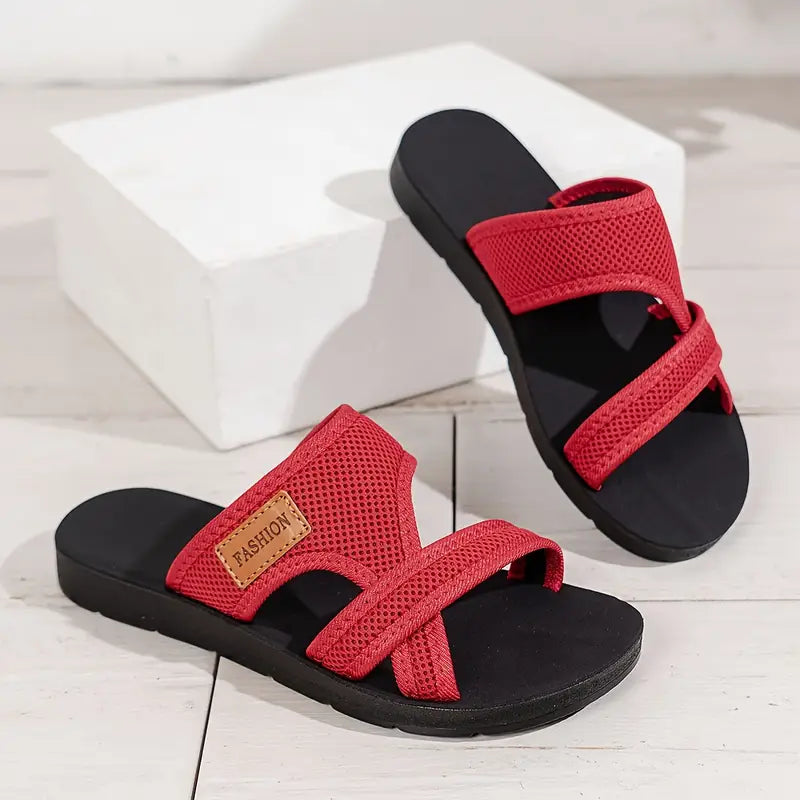 MAE | Luchtige Ergonomische Dames Slippers Met Verhoogde Hak – Ademend, Comfortabel & Ideaal Voor De Zomer