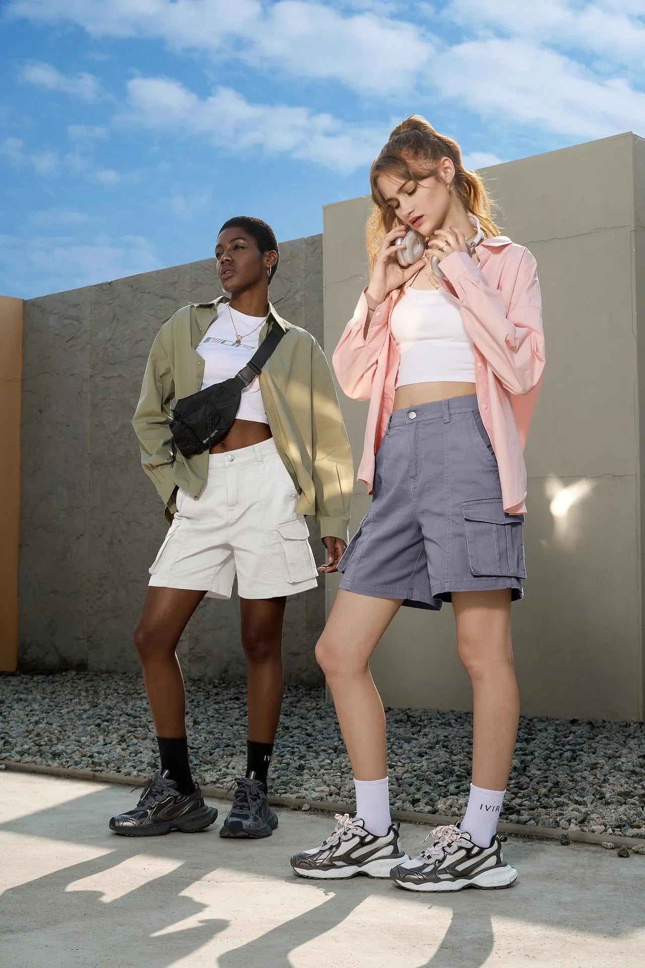 NORA | Comfortabele Dames Cargo Shorts – Hoge Taille, Stoer & Stijlvol Voor Elke Dag