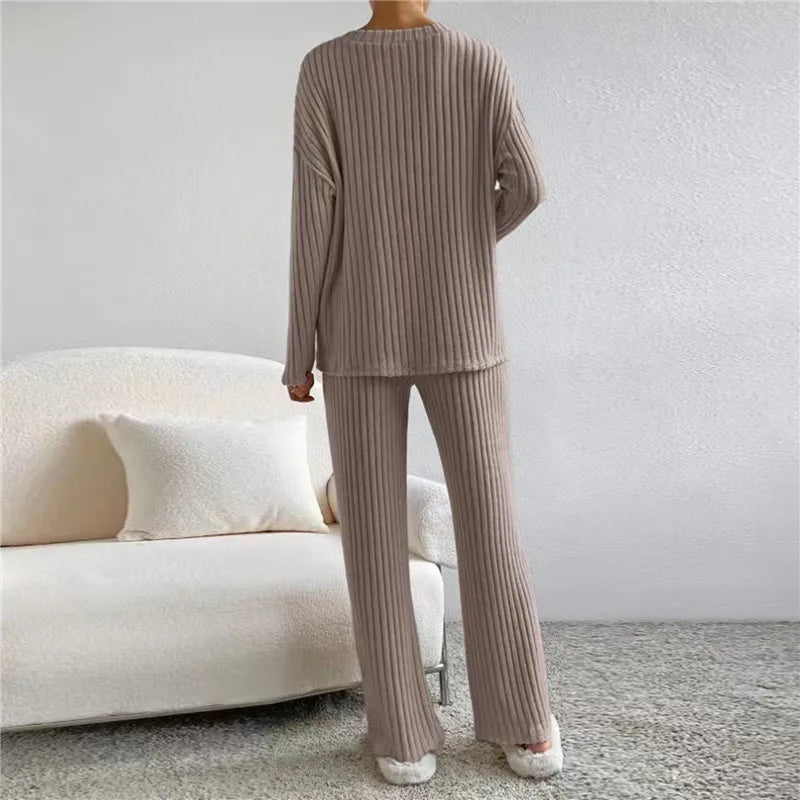 2-Delig Lounge-Set voor Dames – Herfstcomfort En Stijl In Eén Outfit