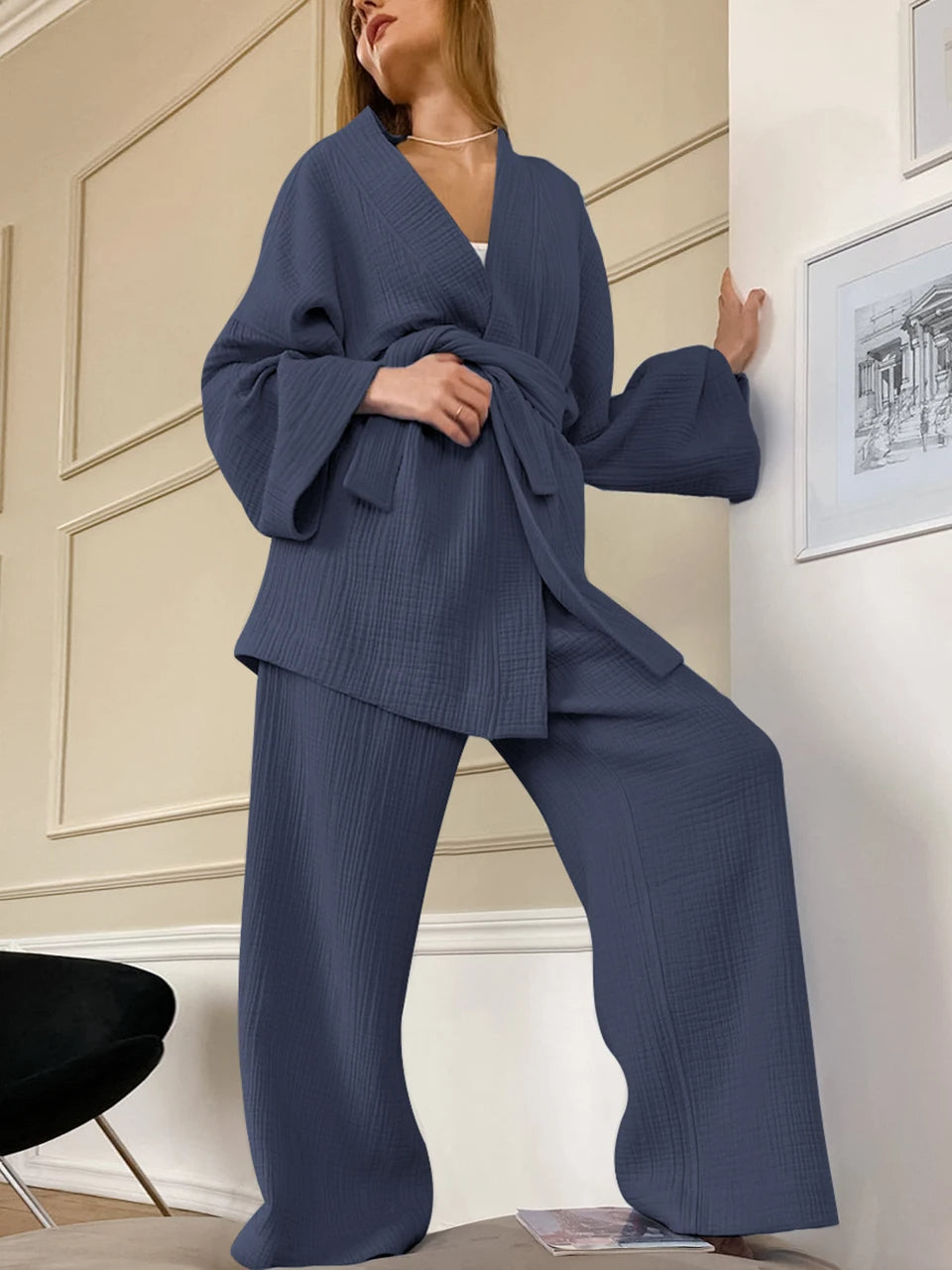 RIKA | Dames Kimono Lounge set - Zomers & Comfortabel