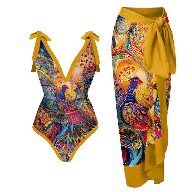 MOANA | Zomerse Badpakken Set – Elegante Stijl Met Bijpassende Sarong