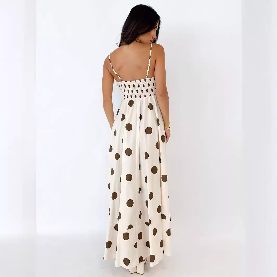 CHANTAL | Zomerse Maxi Jurk Voor Dames Met Grafische Print - Ibiza Style & Comfortabel