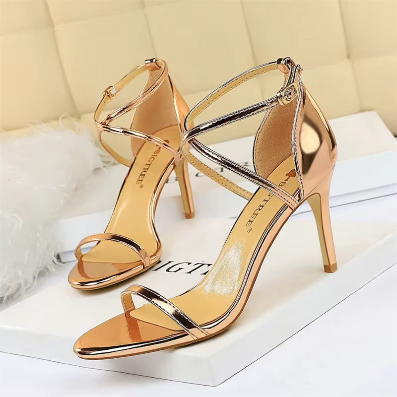 MIRANDA | Verfijnde Dames Stiletto Hakken Met Smalle Bandjes - Luxe, Elegant & Comfortabel