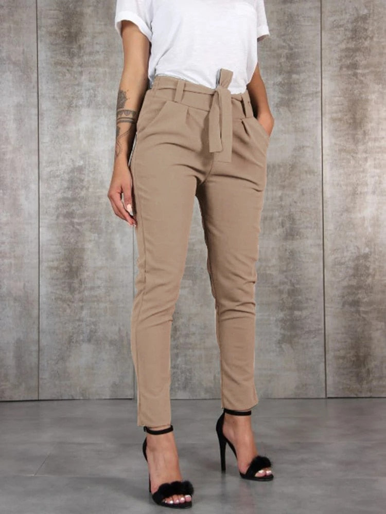 TILDA | Dames Broek met Elegante Strik Riem - Chic & Comfortabel