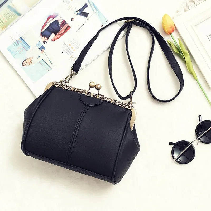 COBY | Klassieke Handtas Met Clip Sluiting Voor Dames - Tijdloos, Elegant & Luxe