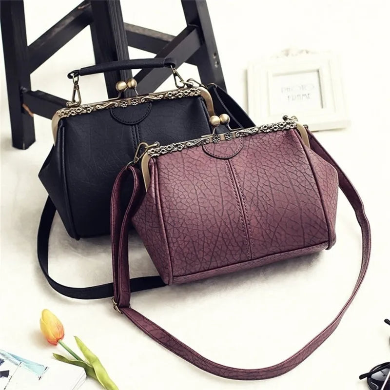COBY | Klassieke Handtas Met Clip Sluiting Voor Dames - Tijdloos, Elegant & Luxe