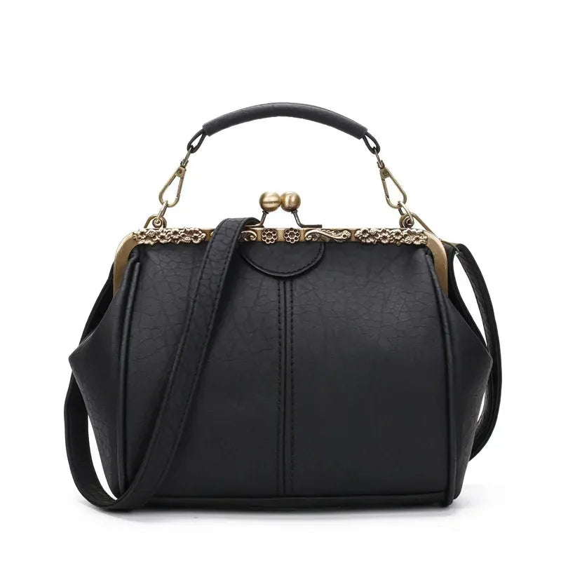 COBY | Klassieke Handtas Met Clip Sluiting Voor Dames - Tijdloos, Elegant & Luxe