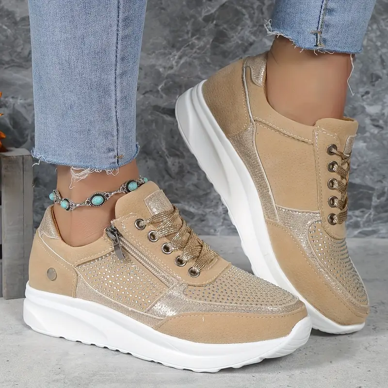 ASHLEY | Stevige & Comfortabele Dames Sneakers Met Rits - Stevig, Sportief & Stijlvol