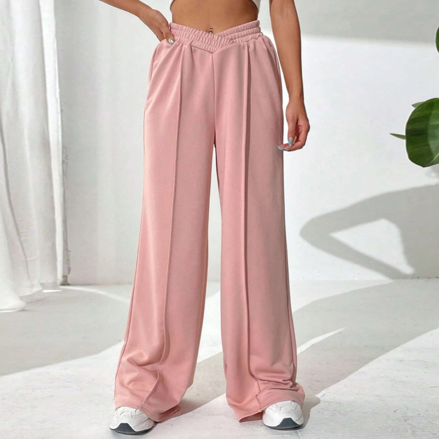 SORA | Dames Joggingbroek - Elastische Band Met V Design