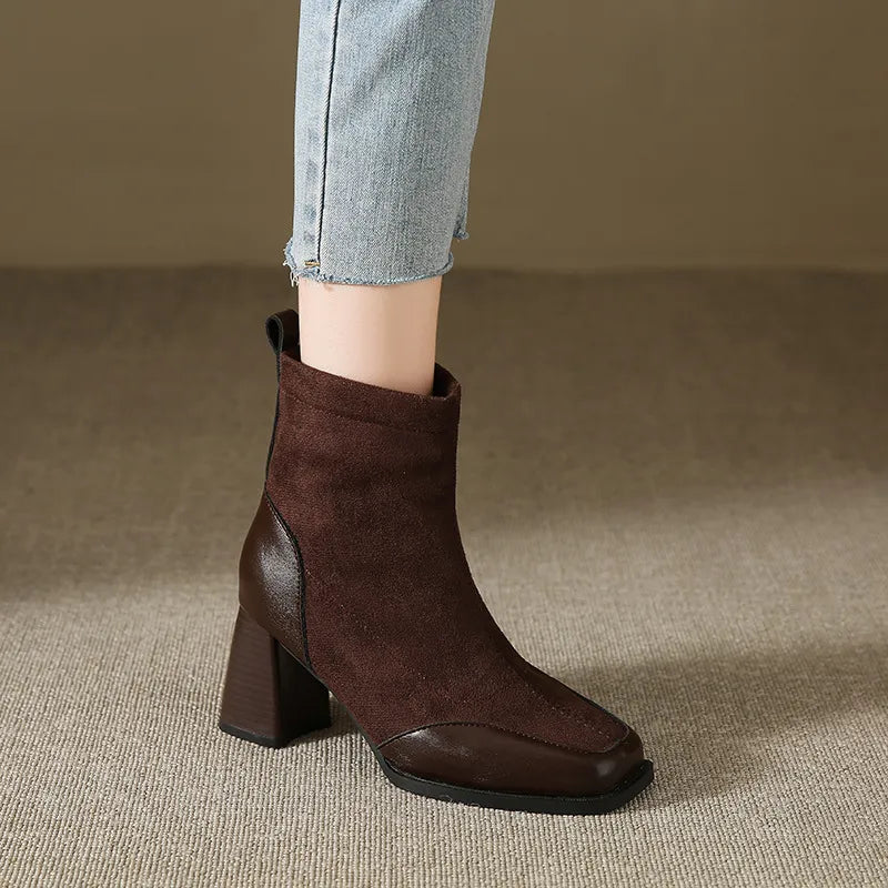 Dames Enkellaarsjes Met Blokhak | Chic En Comfortabel Voor Herfst & Winter