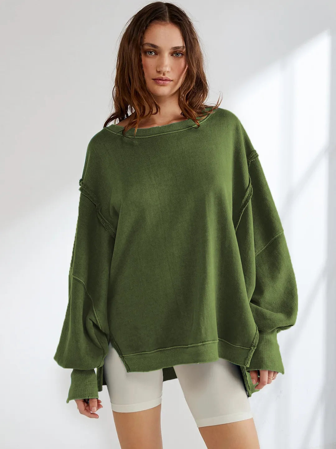 LIV | Oversized Damestrui Van Katoenmix – Casual, Comfortabel & Tijdloos Modieus
